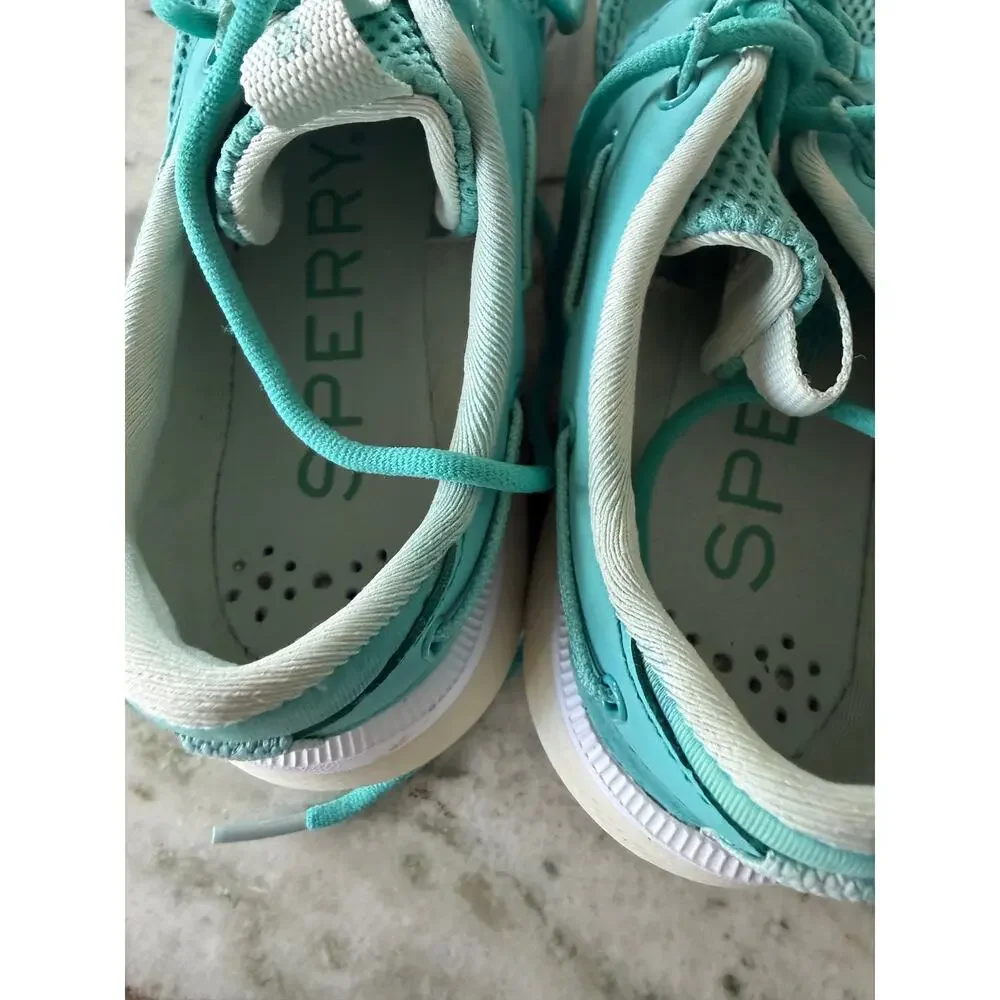 Sperry Float Boat Shoes Aqua Mesh Lace Up Water Shoes Women’s Size 8 STS85683